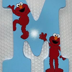Elmo Handpainted Letter “M”